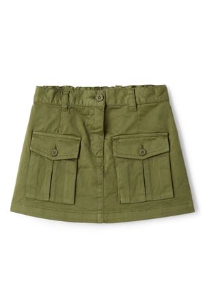 green cotton skirt IL GUFO KIDS | P25GN231C6074588